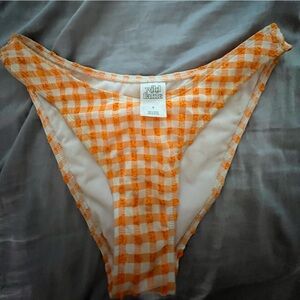 Orange checkered bikini